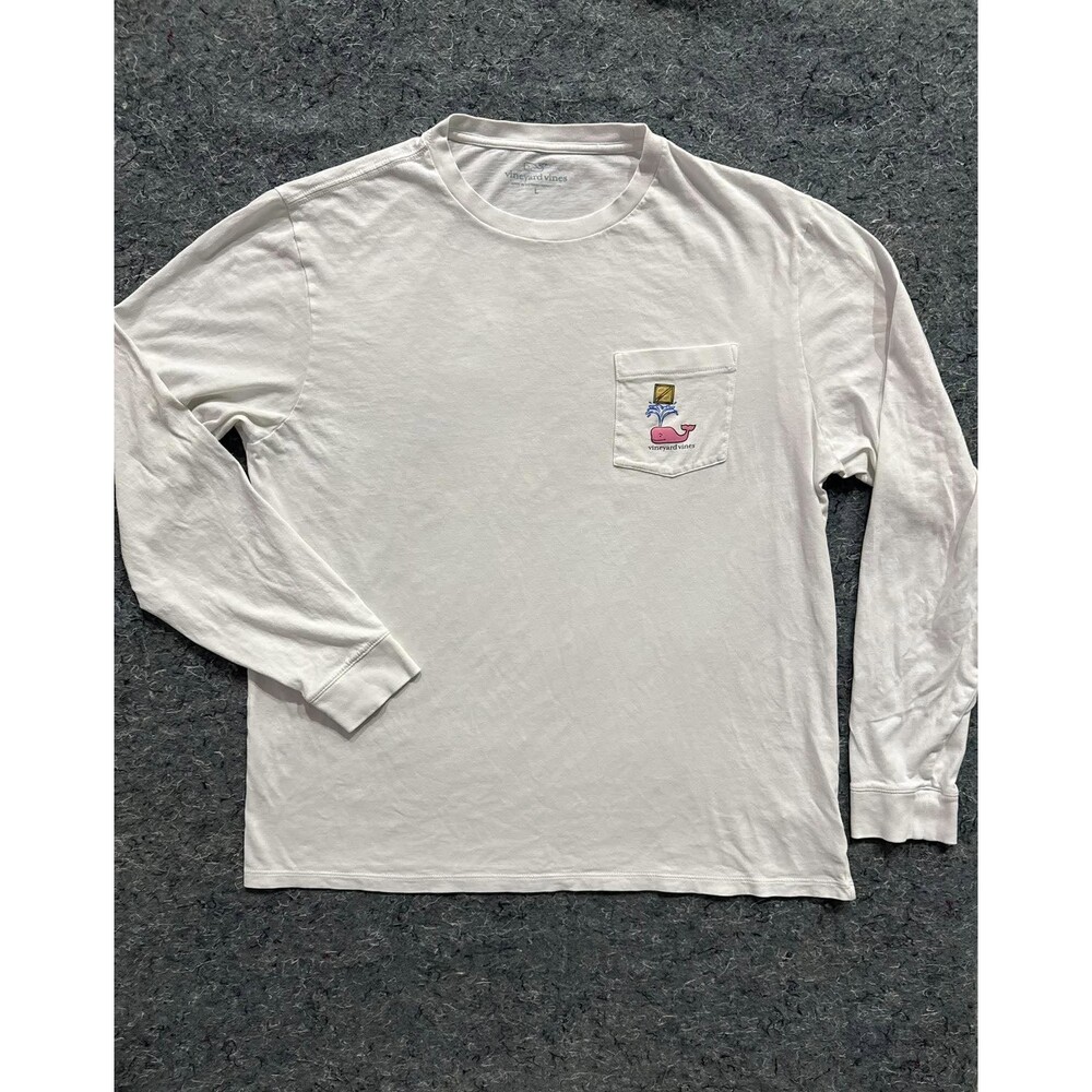 Vineyard Vines Rabble Rousing Since 1773 Long Sleeve Pocket Shirt Men’s Large